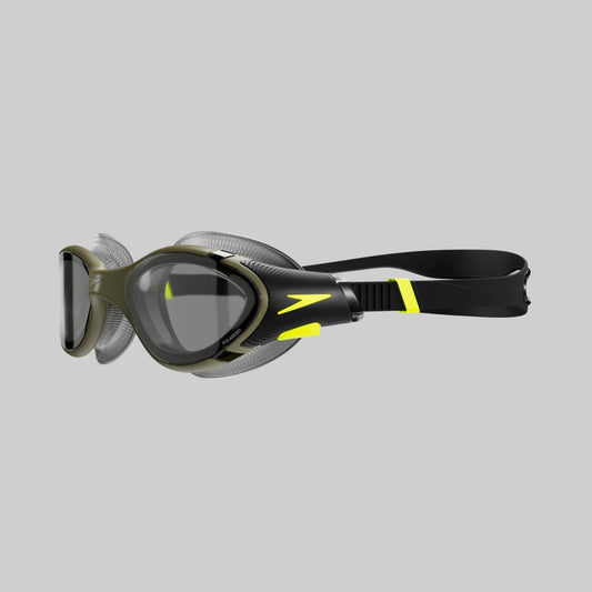 Speedo Adult Biofuse 2.0 Polarised Goggles - Dark Green/Yellow