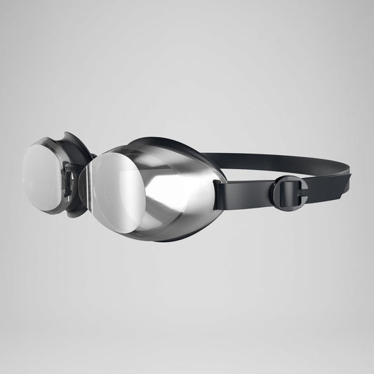 Speedo Unisex's Jet 2.0 Mirrored Goggles - Black/Chrome
