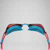 Speedo Junior's Jet 2.0 Goggles - Turquoise/Lava Red
