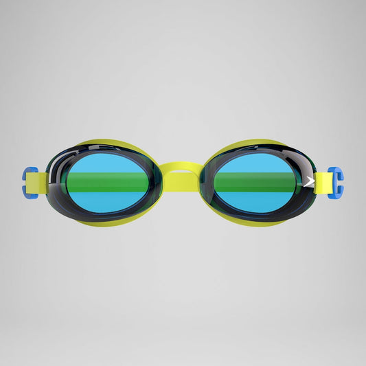 Speedo Junior's Jet 2.0 Goggles - Empire Yellow/Neon Blue