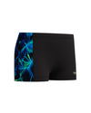Speedo Junior's (M) Print Panel Aquashort - Black/Green