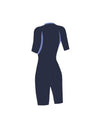 Speedo Women's Zip Front S/S Kneesuit (AsiaFit) - Navy/Blue