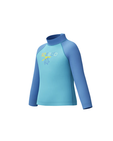Speedo Infant's (M) L/S Print Rash Guard - Blue
