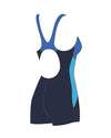 Speedo Women's China Colourblock Splice Legsuit (AsiaFit) - Navy/Blue