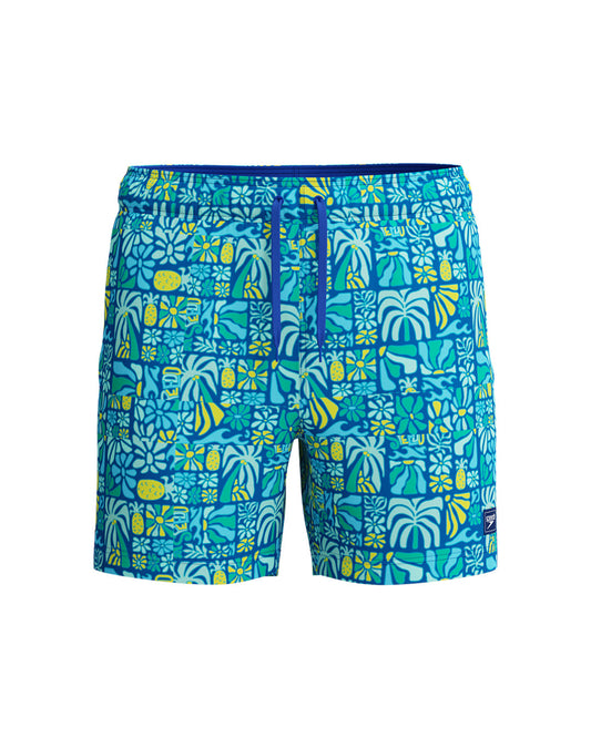 Speedo Men's Print Redondo Edge Volley 16inch - Turqouise