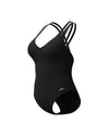 Speedo Women's China Luxepool Solid 1pc (AsiaFit) - Black