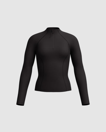 Speedo Women's Ocean Flex L/S Rash Guard - Black