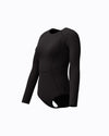 Speedo Women's Ocean Flex L/S Zip 1pc Swimsuit - Black