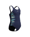 Speedo Junior's (W) Placement Muscleback 1pc Swimsuit - Navy/Green