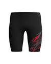 Speedo Men's Medley Logo Jammer - Black/Red