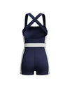 Speedo Women's Colourblock Legsuit - Navy/White