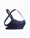 Speedo Women's Texture Crossback Bikini Top - Navy/White