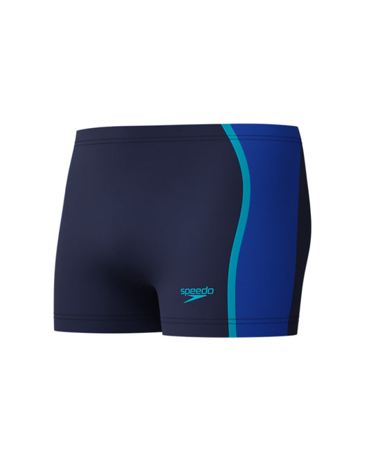Speedo Men's Solid Splice Aquashort - Navy/Blue