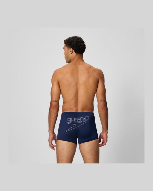Speedo Men's Endurance+ Logo Aquashort - Navy