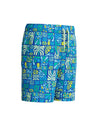 Speedo Junior's (M) Print Volley 15inch Watershort - Blue/Light Green