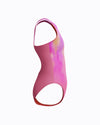 Speedo Junior's (W) Print Pulseback 1pc Swimsuit - Pink/Orange
