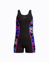 Speedo Junior's (W) Hyperboom Splice Muscleback Legsuit - Black/Pink