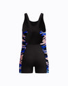Speedo Junior's (W) Hyperboom Splice Muscleback Legsuit - Black/Pink