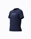 Speedo Junior's (U) S/S Logo Rash Guard - Navy