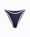 Speedo Women's Texture Scoop Bikini Bottom - Navy/White