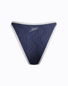 Speedo Women's Texture Scoop Bikini Bottom - Navy/White