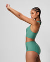 Speedo Women's Ocean Flex Boyleg  Bottom (AsiaFit) - Green