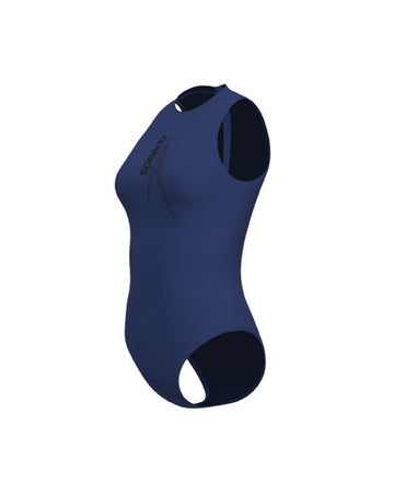 Speedo Women's Solid Boom Hydrasuit 1pc (AsiaFit) - Blue/Black