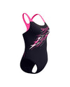 Speedo Women's Medley Logo Medalist One Piece (AsiaFit) - Black/ Pink