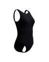 Speedo Women's Solid High Neck One Piece (AsiaFit) - Black