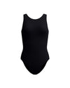 Speedo Women's Solid High Neck One Piece (AsiaFit) - Black