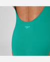 Speedo Women's Solid High Neck One Piece (AsiaFit) - Green