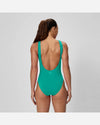 Speedo Women's Solid High Neck One Piece (AsiaFit) - Green