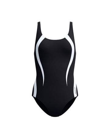 Speedo Women's Quantum Contour One Piece (AsiaFit) - Black/White