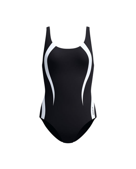 Speedo Women's Quantum Contour One Piece (AsiaFit) - Black/White