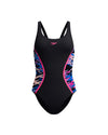 Speedo Women's Hyperboom Splice Muscleback One Piece (AsiaFit) - Black/Pink