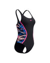 Speedo Women's Hyperboom Splice Muscleback One Piece (AsiaFit) - Black/Pink