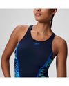 Speedo Women's Hyperboom Splice Tankini Set (AsiaFit) - Navy/Light Green