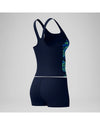 Speedo Women's Hyperboom Splice Tankini Set (AsiaFit) - Navy/Light Green
