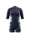 Speedo Women's Short Sleeve Legsuit (AsiaFit) - Dark Blue