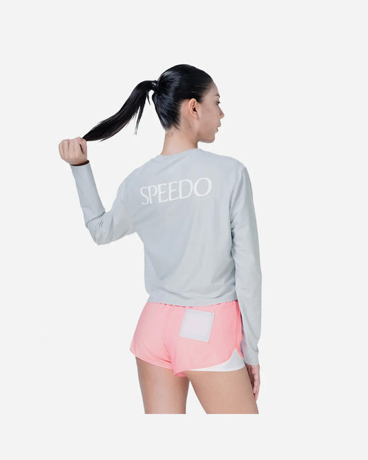 Speedo Women's Sun Protection Rashguards - Light Grey